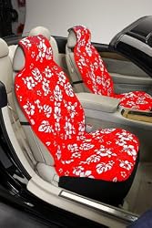 Red Sideless Microfiber Maui Seat Covers