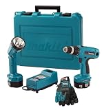 Makita 6237DWDLE 14.4V 3/8-Inch MFORCE Cordless Drill & Flashlight Kit with Exclusive Shift Lock Drive System