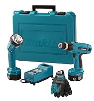 Makita 6237DWDLE 14.4V 3/8-Inch MFORCE Cordless Drill & Flashlight Kit with Exclusive Shift Lock Drive System