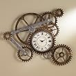Gear Wall Art with Clock