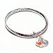 Inspirational Engraved Friendship Bangle Bracelet Silver Metal with