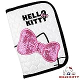 【ハローキティ母子手帳ケース+Kitty方眼ノートセット】大きくて かわいい ポケットも いっぱい 診察券や 保険証 など 多く 収納 持ち運び 便利 ファスナー バッグインバッグ ミニポーチにも (