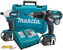 Makita LXT202 18-Volt Hammer Drill & Impact Driver Lithium-Ion Combo Kit