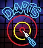On The Edge 260001 Dart Board Neon Sign