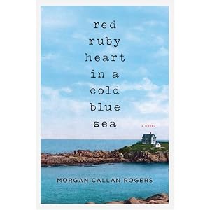 Red Ruby Heart in a Cold Blue Sea