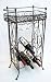 Weinregal Flaschenst�nder aus Metall f�r 9 Flaschen Braun 78 cm
