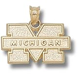 Univ Of Michigan Block M Michigan Pendant (14kt)