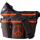 Brown Dragon Diaper Bag W/Orange