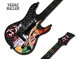 Protective skins for Guitar Hero 4 "World Tour" Guitar, fits Nintendo Wii - VEGASBALLER BLACK