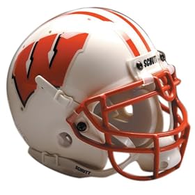 Schutt Collectible Mini Football Helmet (Wisconsin)