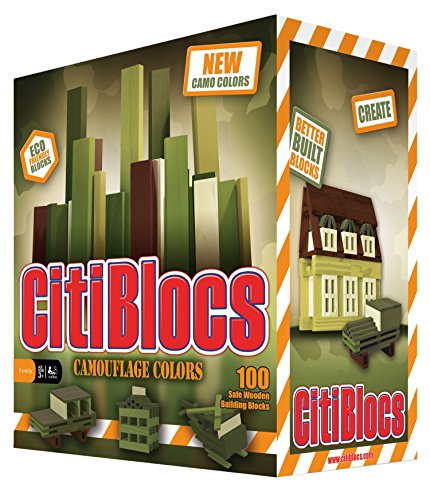 CitiBlocs 100-Piece Camo-Colored Building Blocks