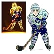 44" NHL Toronto Maple Leafs Outdoor Lighted Hockey Player Lawn Figure Decoration
