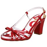 Moschino Jeans Womens Patent Love Sandal
