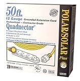 Coleman Cable Polar/Solar Plus Quadnector 12/3 SJEOW 50-Foot Four-Way Power Blocks #04428