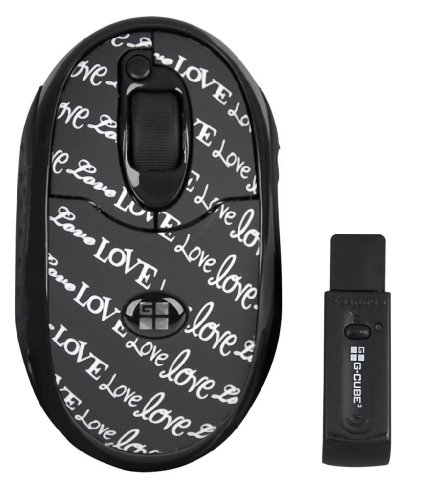 G-Cube Schnurlose USB Maus Black&White Love Letters Preisvergleich