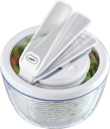Zyliss Smart Touch Salad Spinner, White