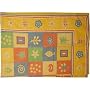 ShalinCraft Cotton Bedspread Bedcover Asian Decor Double Layered Embroidered Wood Block Print (bscov312)