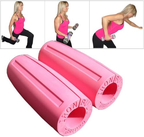 Iron Bull Lady Grips - 2.0 inch Diameter - 1 Pair - Ergonomic Design - Protect Hands, Dumbbell Wrap, Hand Strengthener and Arm Toner, Fitness Grips, No more Gloves (Purple)