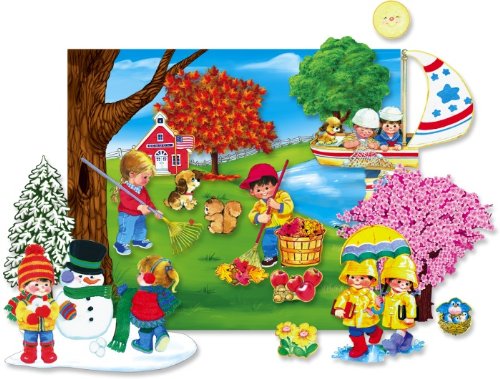 Four Seasons Felt Set (20+ Felt Figures, Flannelboard & Case)