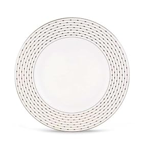 Lenox Grand Central Bone China Platinum Banded 9 Accent Plate by Lenox