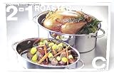 2 in 1 ROASTER Stainless Steel 18/0 with rack, holds up