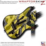 Camouflage Yellow Skin fits Band Hero, Guitar Hero 5 & World Tour Guitars for XBOX 360 & PS3 (GUITAR