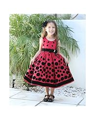 Toddler Dots Print Velvet  Dress