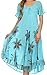 Sakkas Kai Palm Tree Caftan Tank Dress/Cover Up