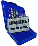 IRWIN Tools Metal Index Spiral Flute Screw Extractors with Left Hand Cobalt Drill Bits Set, 10-Piece (11119)