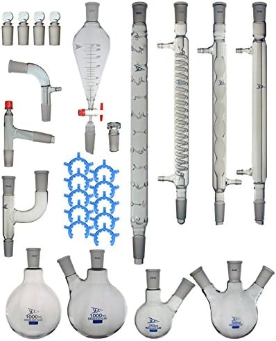 Advanced Organic Chemistry Lab Glassware Kit 24/40-30 Pcs - PREMIUM Series