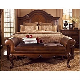 Palm Canyon Mesa Panel Bed in Warm Brown Size: California King