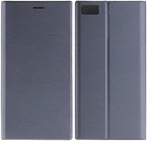 DIYLooks Mobile Phone Housing Brush Texture Cell Phone Protective Skins Horizontal Left and Right Flip Leather Case with Holder for Xiaomi MI3(Black)