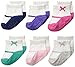 Carter's Baby-Girls Newborn Mary Jane Socks, Multi, 3-12 Months (Pack of 6)