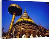 Canvas Prints of Main chedi and umbrella in Lanna style from Robert Harding