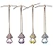 Mini-Factory Bling Auto Ornament Car Mirror Hanging Decoration Crystal Diamond Refillable Glass Air Freshener Empty Bottle for Car / Home / Office (Bottle only, Perfume NOT included) (Pink)