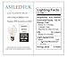 AMLEDTEK A-BF400-4 LED Filament Bulb A19 4W 4 Bulbs to Replace 40W Incandescent Bulb Softwhite (2700K) 4 Pack