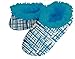Snoozies Womens Plaids and Stripes Fur Plush Fleece Lined Footcoverings