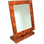 Amber Wood Vanity Mirror Counter Top Jewelry Display