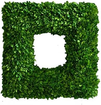 High Pointe Furnishings, Square Wreath Preserved Boxwood