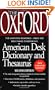 The Oxford American Desk Dictionary and Thesaurus