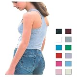 LAT - Junior Combed Ringspun Cotton Baby Rib Racer Back Tank (3633)