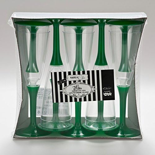 Givi Itali Crystal Flutes Tops and Bases (Pack of 10) - Green by Givi Itali