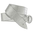 girls tighter belt silver