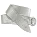 girls tighter belt silver