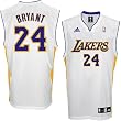 Kobe Bryant Jersey: adidas White Replica #24 Los Angeles Lakers Jersey