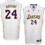 Adidas Los Angeles Lakers #24 Kobe Bryant White Replica Basketball Jersey