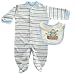 Touched by Nature Organic Sleep N Play & Bib, Blue, 3-6 months [Apparel]