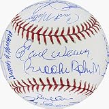 Baltimore Orioles 1970 Team Autographed Signed with 18 Signatures Baseball