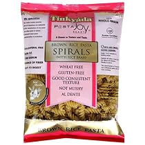 Tinkyada Brown Rice Spirals with Rice Bran,  Gluten Free, 16-Ounce Packages (Pack of 12)