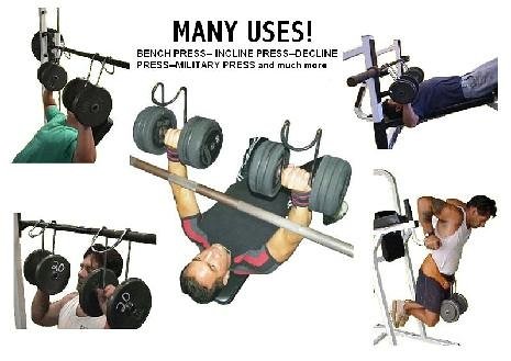 Power Hooks Dumbbell Power Hooks for Free Weights Dumbbells & Bars